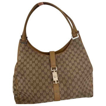 Gucci jackie vintage  beige cloth handbag