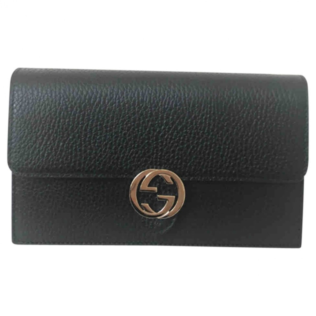 Gucci interlocking black leather handbag