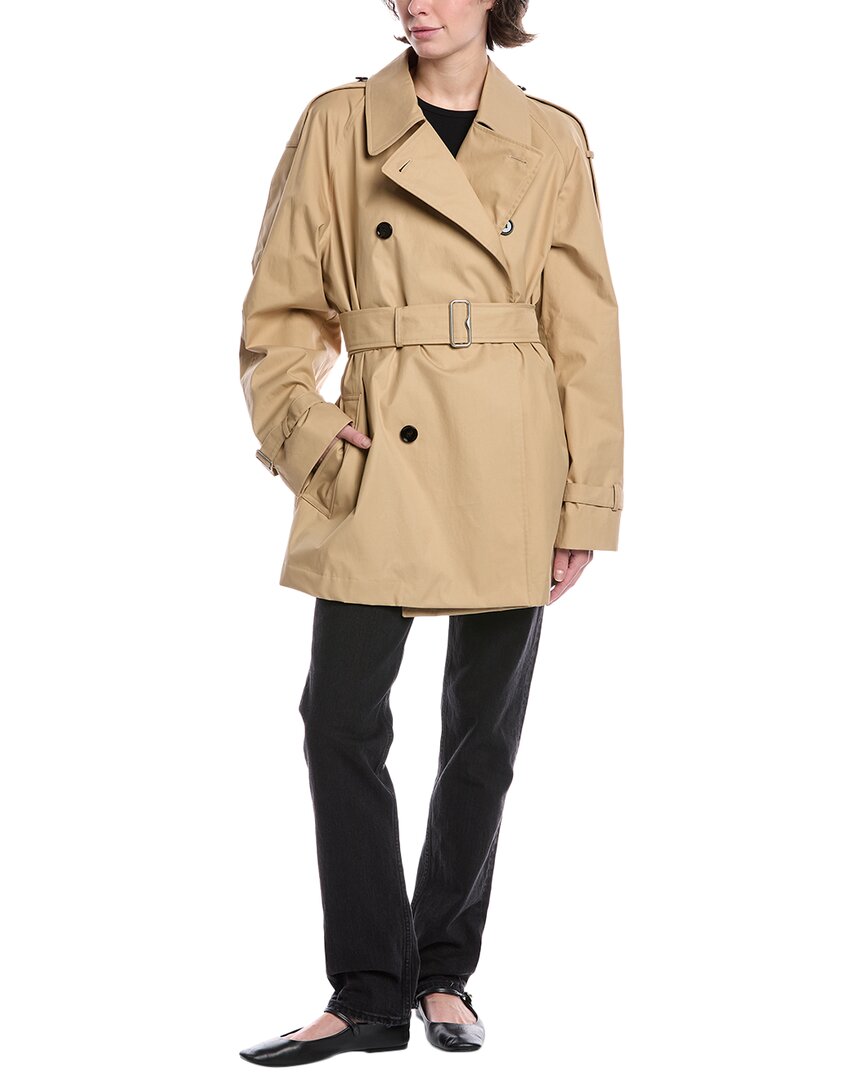 Burberry Short Gabardine Trench Coat