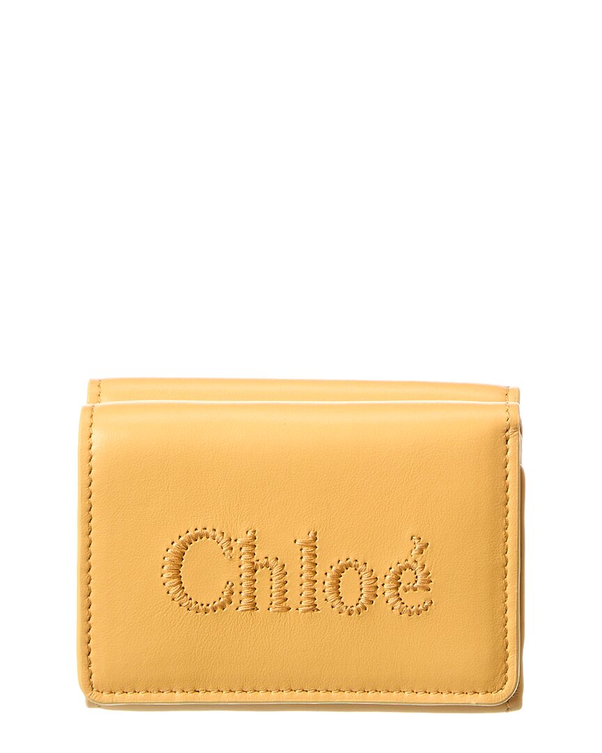 Chloé Sense Mini Leather Trifold Wallet