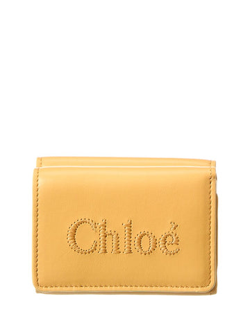 Chloé Sense Mini Leather Trifold Wallet