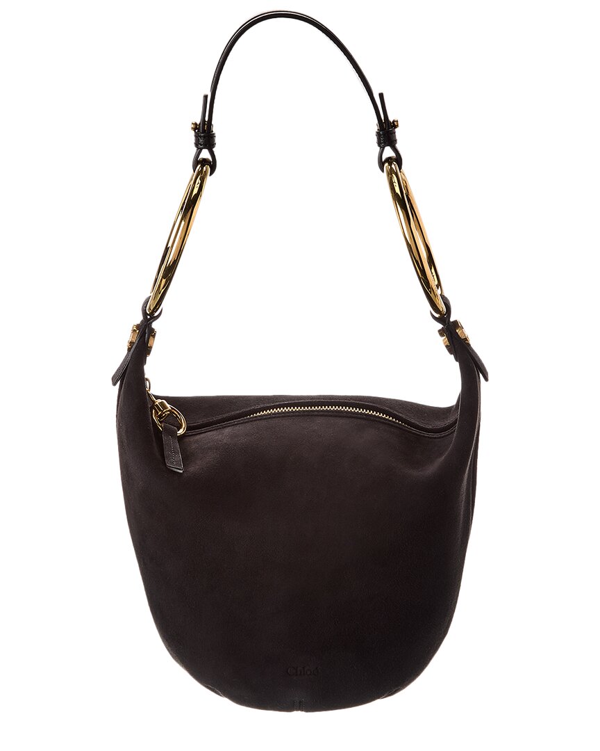 Chloé Bracelet Small Suede & Leather Hobo Bag