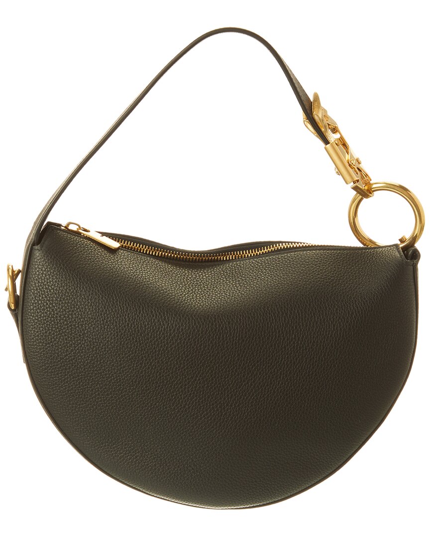 Burberry Knight Arc Leather Hobo Bag