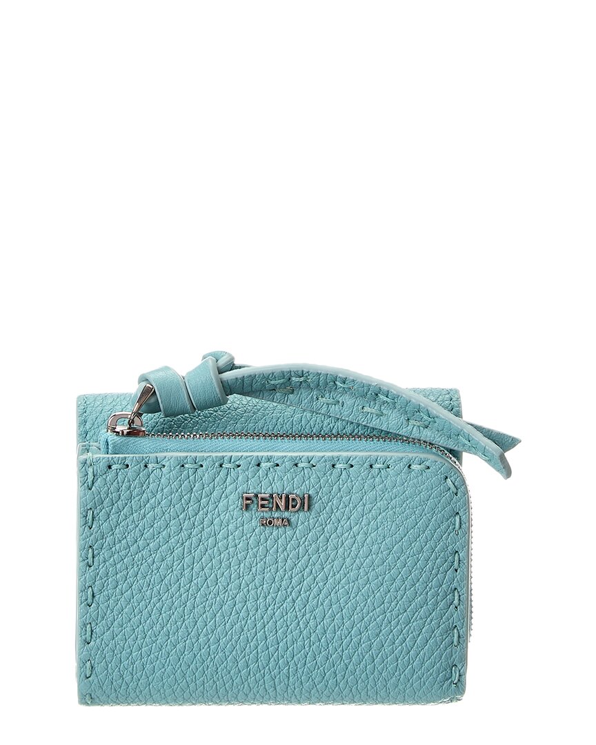 Fendi Peekaboo Micro Leather Trifold Wallet