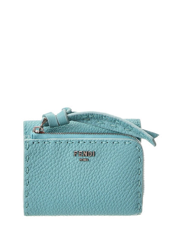 Fendi Peekaboo Micro Leather Trifold Wallet