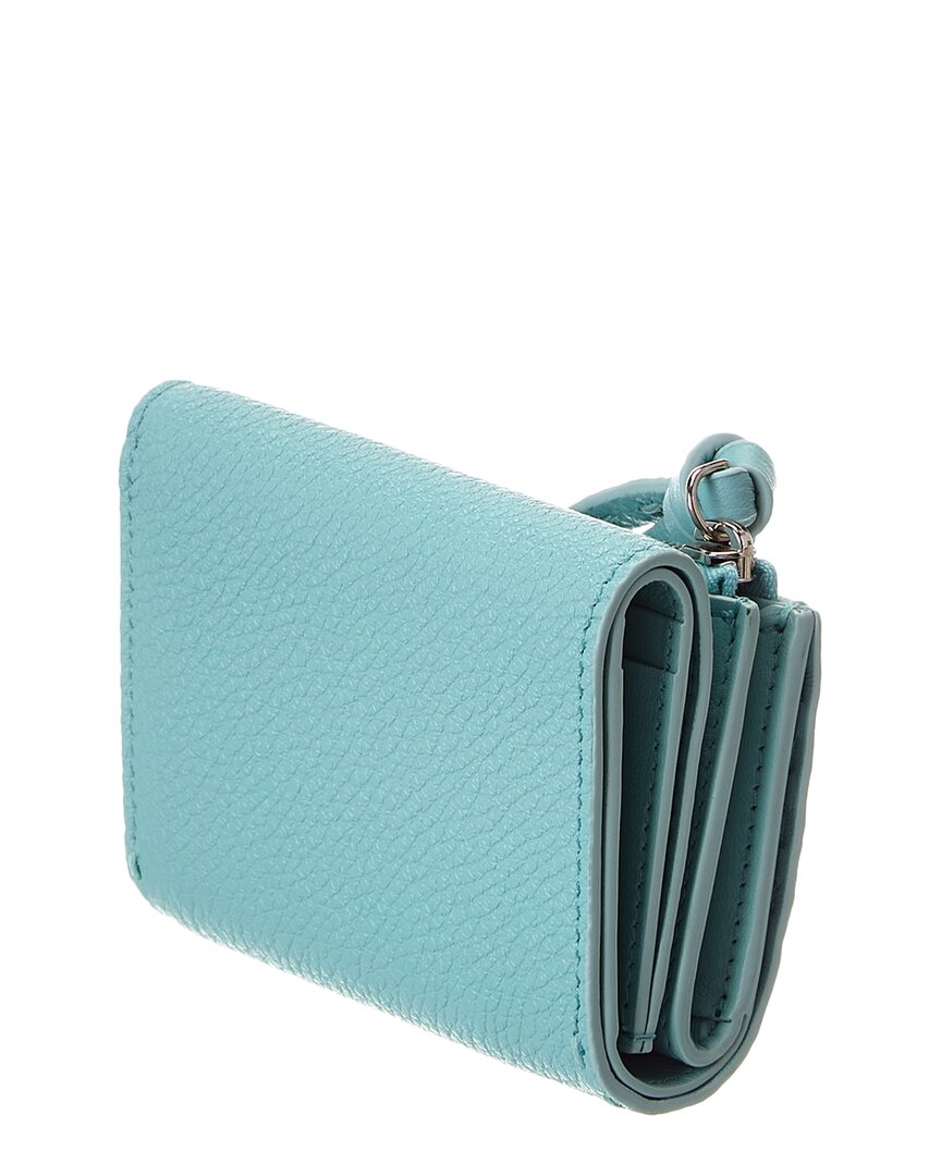 Fendi Peekaboo Micro Leather Trifold Wallet