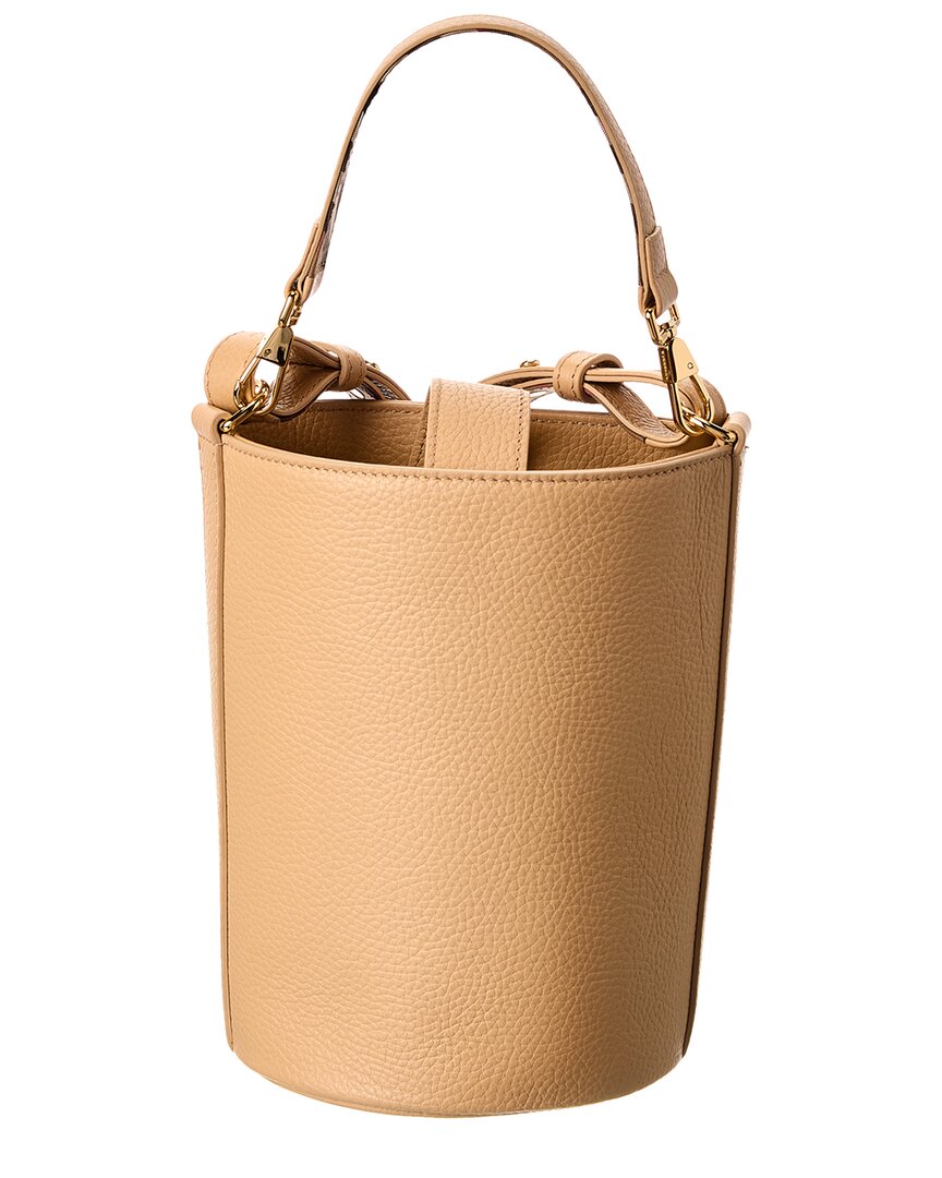 Burberry Logo Leather Bucket Bag