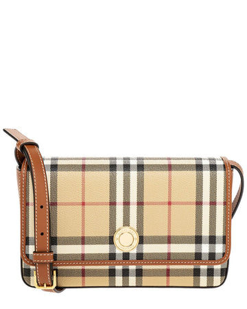 Burberry Hampshire Canvas & Leather Crossbody
