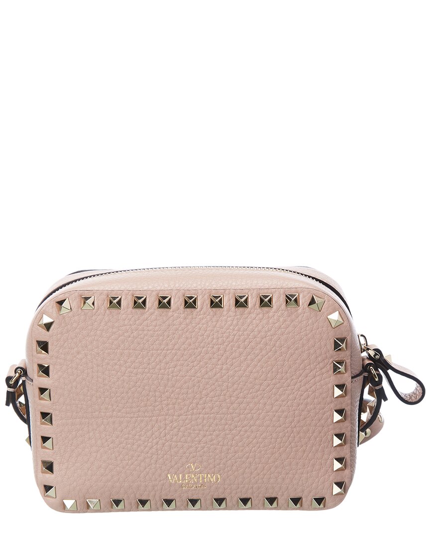 Valentino Rockstud Grainy Leather Camera Bag