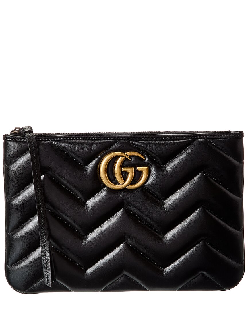 Gucci Gg Marmont Leather Clutch