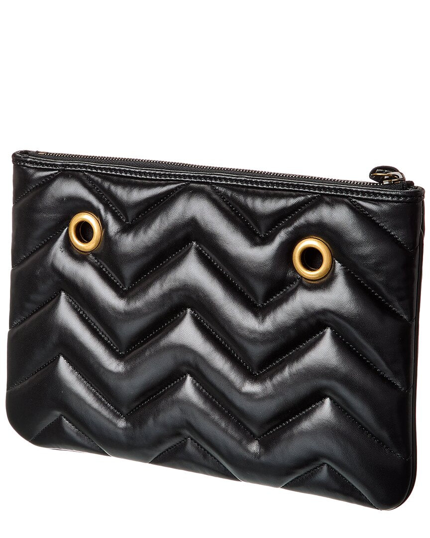 Gucci Gg Marmont Leather Clutch