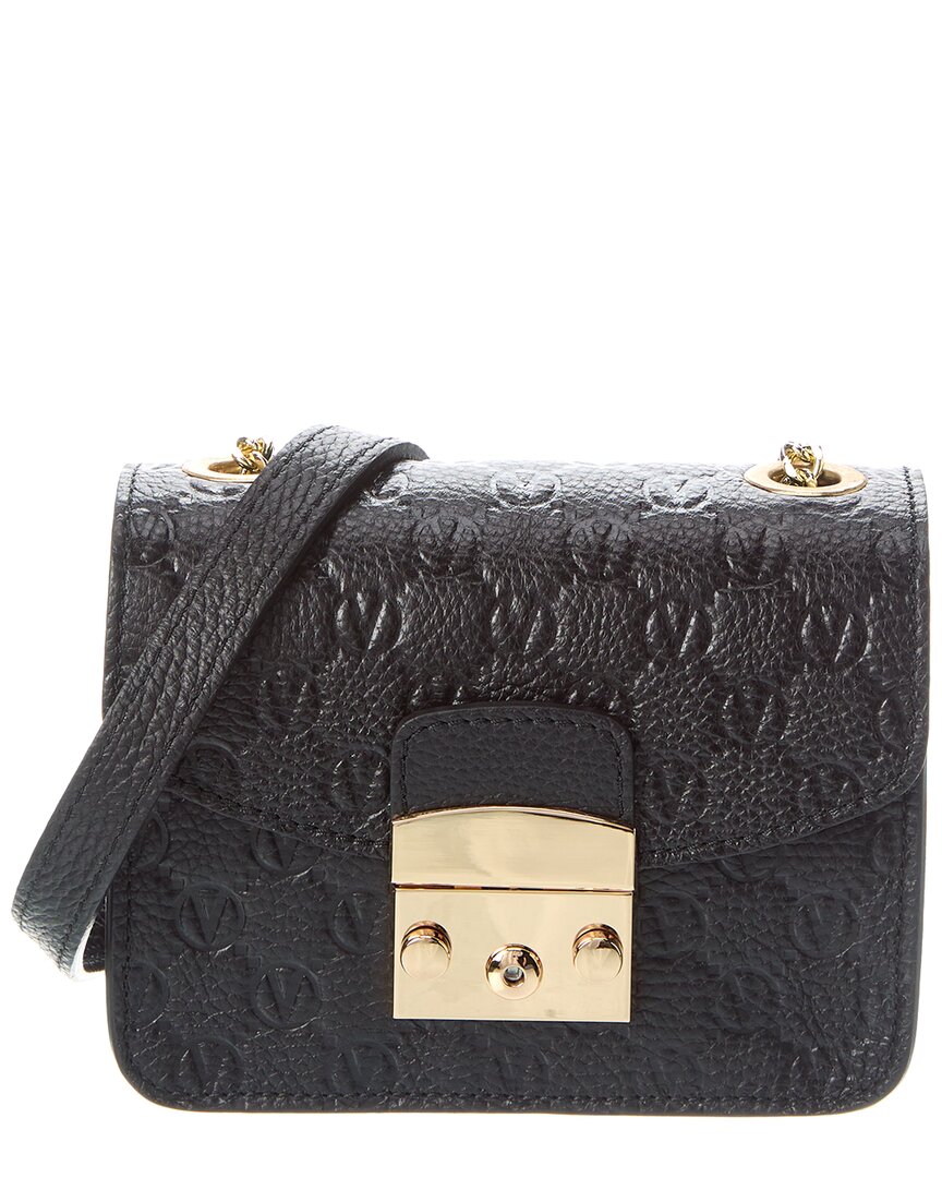 Valentino By Mario Valentino Bijou Dollaro Monogram Leather Crossbody