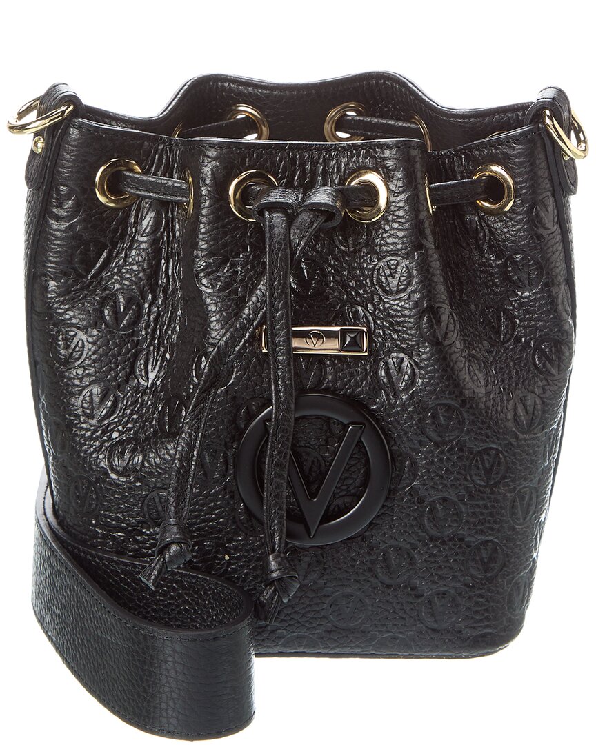 Valentino By Mario Valentino Jules Dollaro Monogram Leather Bucket Bag