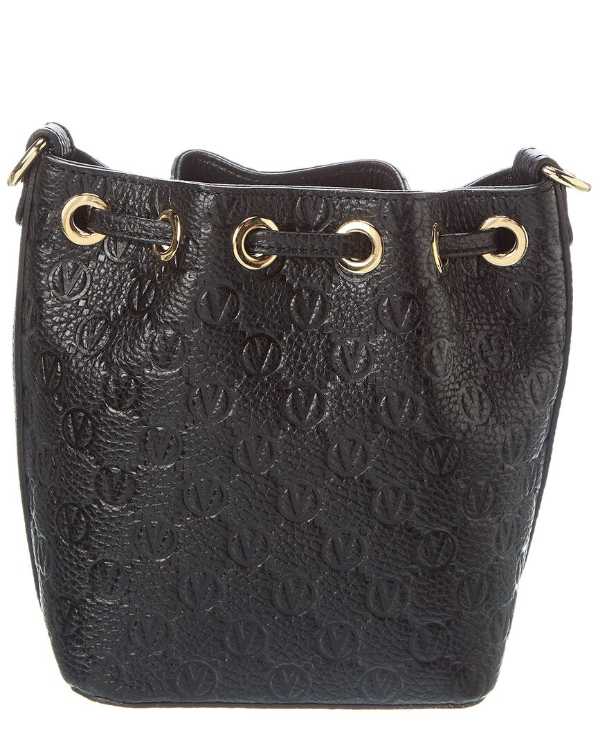 Valentino By Mario Valentino Jules Dollaro Monogram Leather Bucket Bag