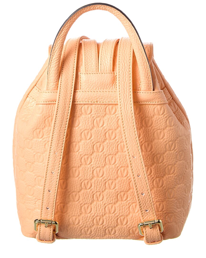 Valentino By Mario Valentino Abraham Dollaro Monogram Leather Backpack