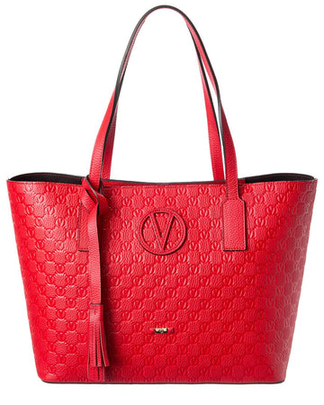 Valentino By Mario Valentino Soho Medallion Leather Tote