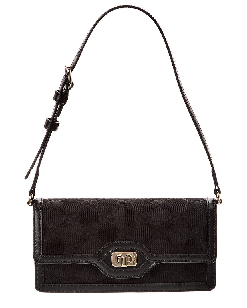 Gucci Luce Mini Gg Canvas & Leather Shoulder Bag