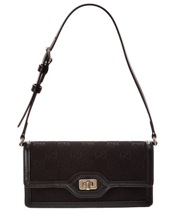 Gucci Luce Mini Gg Canvas & Leather Shoulder Bag