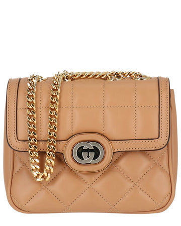 Gucci Gg Deco Mini Leather Shoulder Bag
