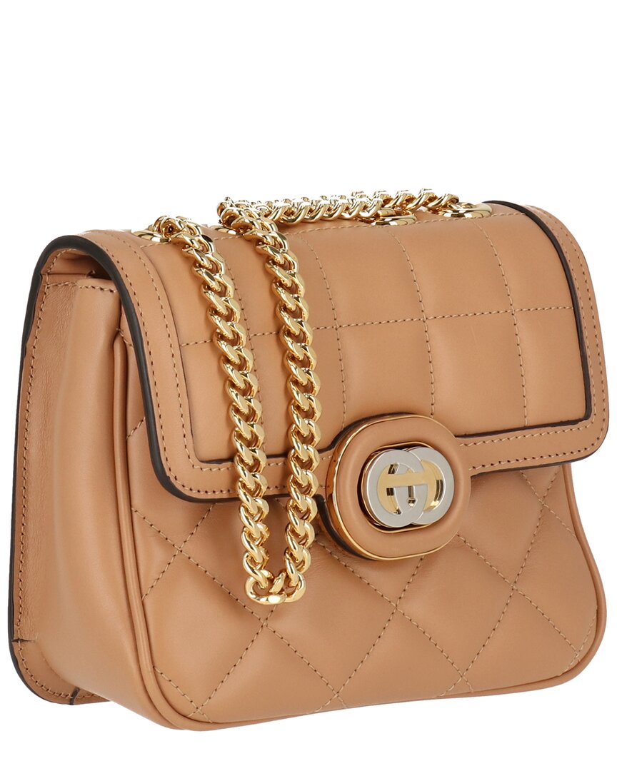 Gucci Gg Deco Mini Leather Shoulder Bag
