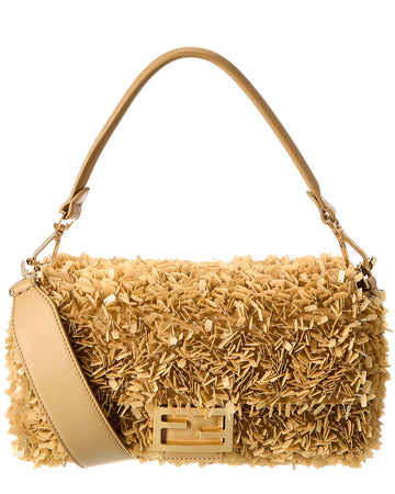 Fendi Baguette Embellished Shoulder Bag
