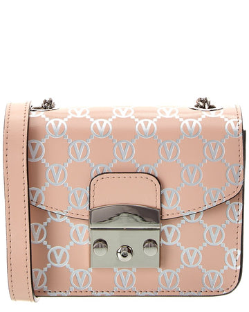 Valentino By Mario Valentino Bijou Monogram Leather Crossbody