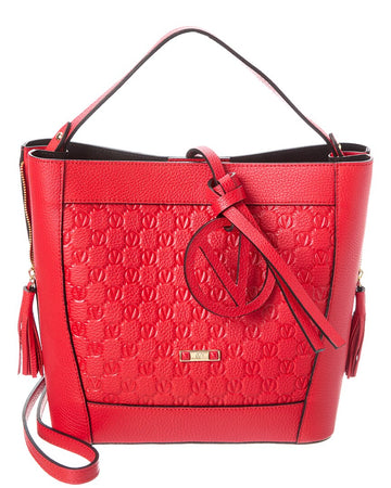 Valentino By Mario Valentino Callie Medallion Leather Shoulder Bag