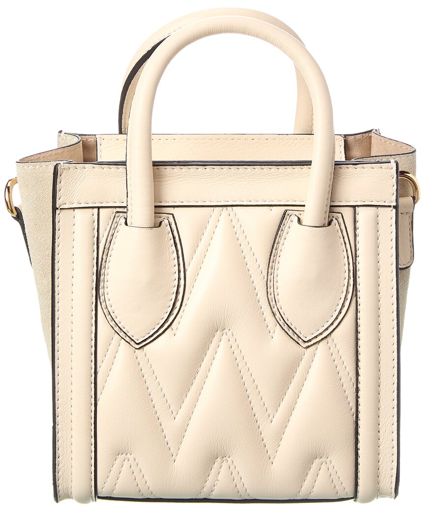 Valentino By Mario Valentino Eva Diamond Leather Tote