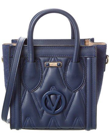 Valentino By Mario Valentino Eva Diamond Leather Tote