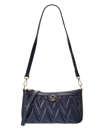 Valentino By Mario Valentino Jeanette Diamond Leather Shoulder Bag