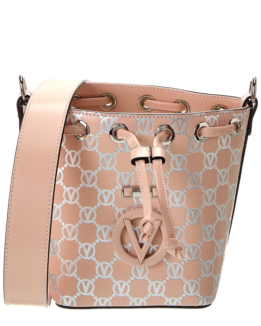 Valentino By Mario Valentino Jules Monogram Leather Bucket Bag