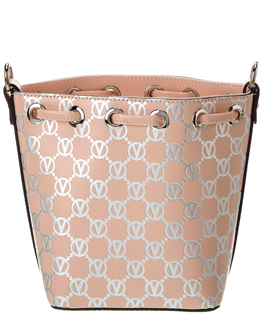 Valentino By Mario Valentino Jules Monogram Leather Bucket Bag