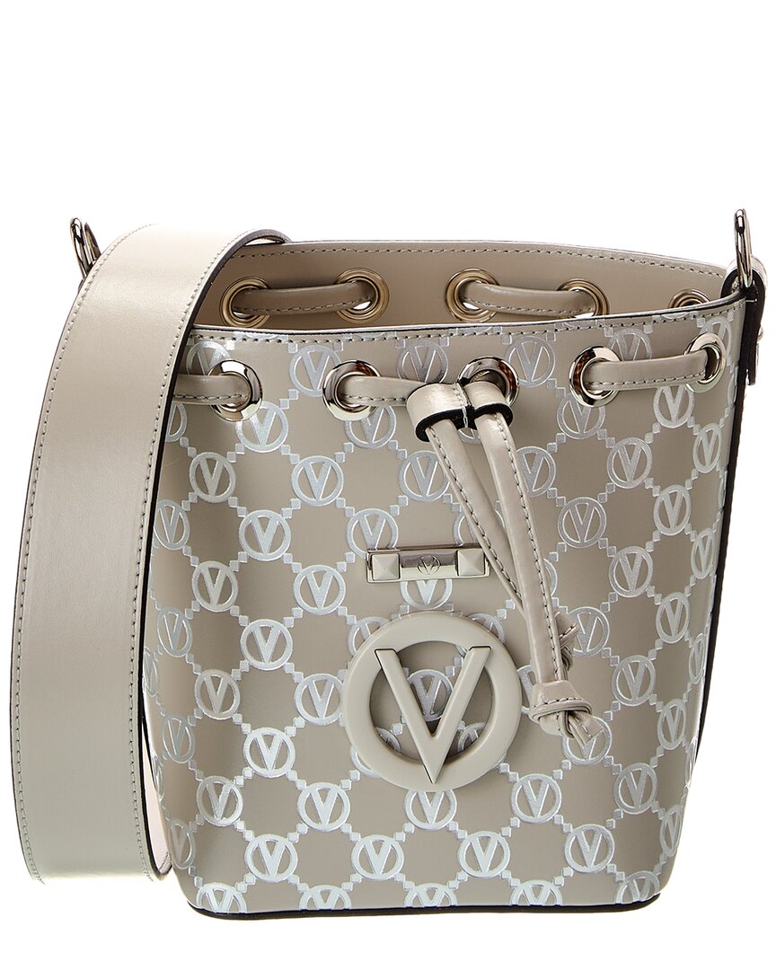 Valentino By Mario Valentino Jules Monogram Leather Bucket Bag