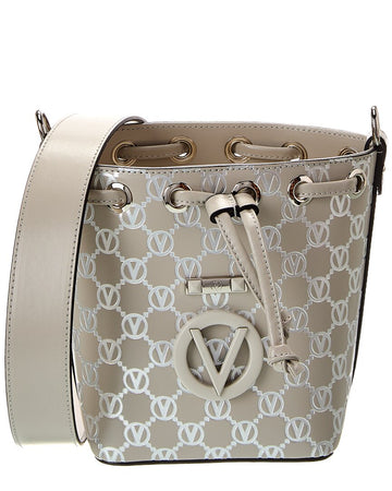 Valentino By Mario Valentino Jules Monogram Leather Bucket Bag