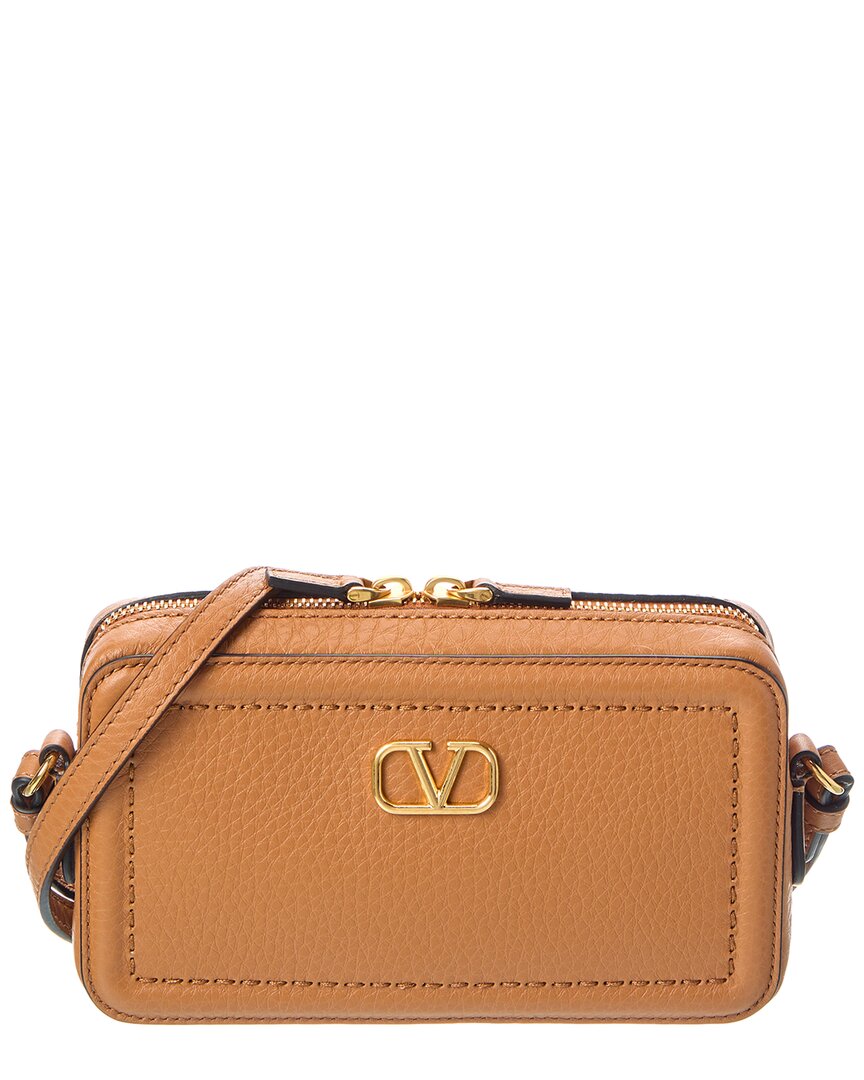 Valentino Vlogo Alltime Mini Leather Camera Bag