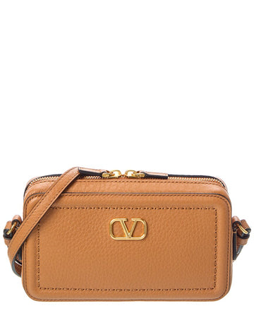 Valentino Vlogo Alltime Mini Leather Camera Bag
