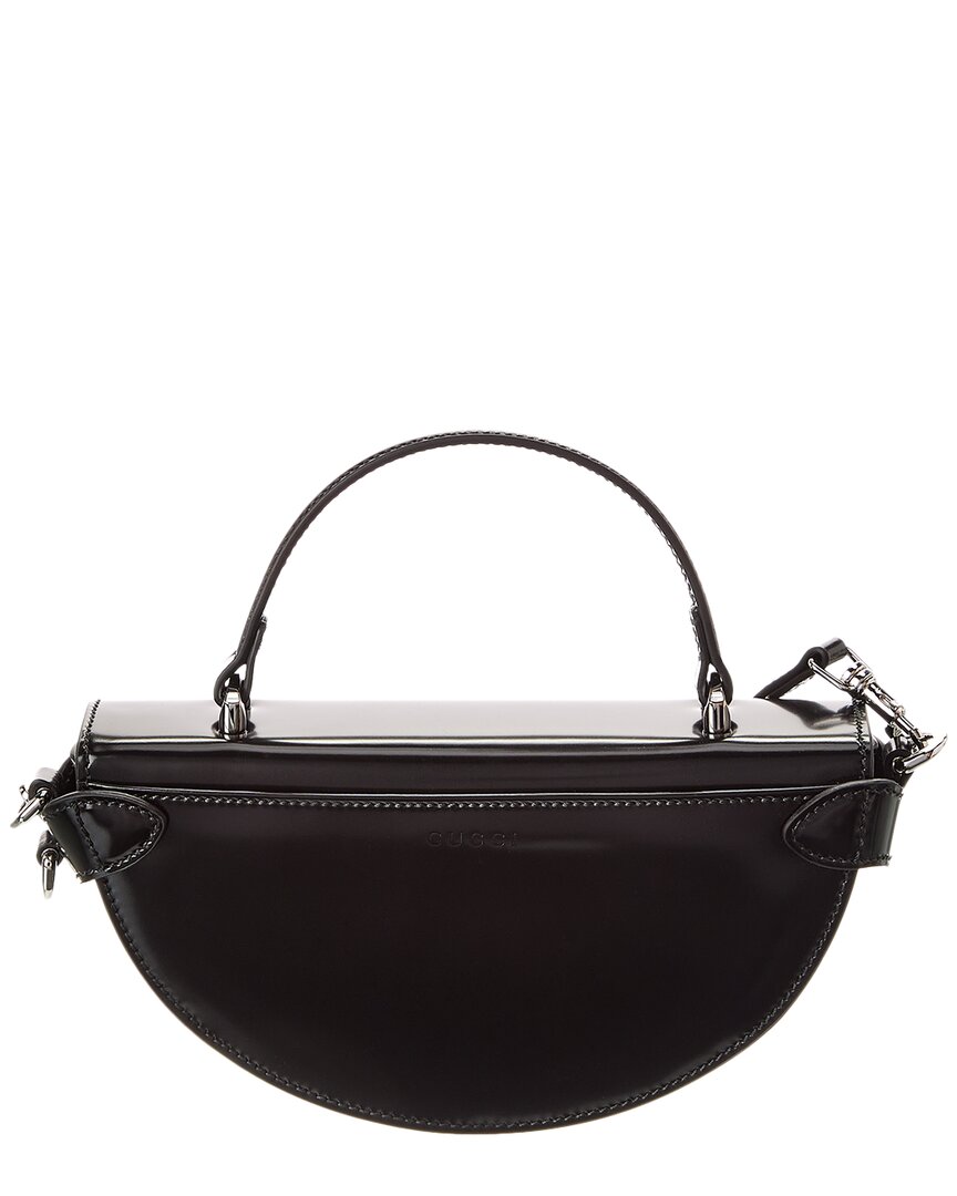 Gucci Half-Moon Mini Leather Shoulder Bag