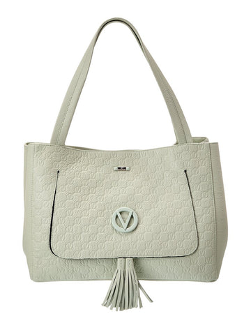 Valentino By Mario Valentino Ollie Dollaro Monogram Leather Tote