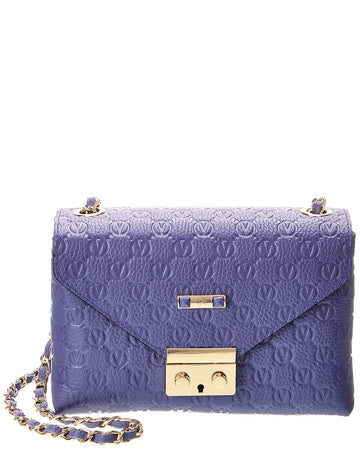 Valentino By Mario Valentino Isabelle Dollaro Monogram Leather Crossbody