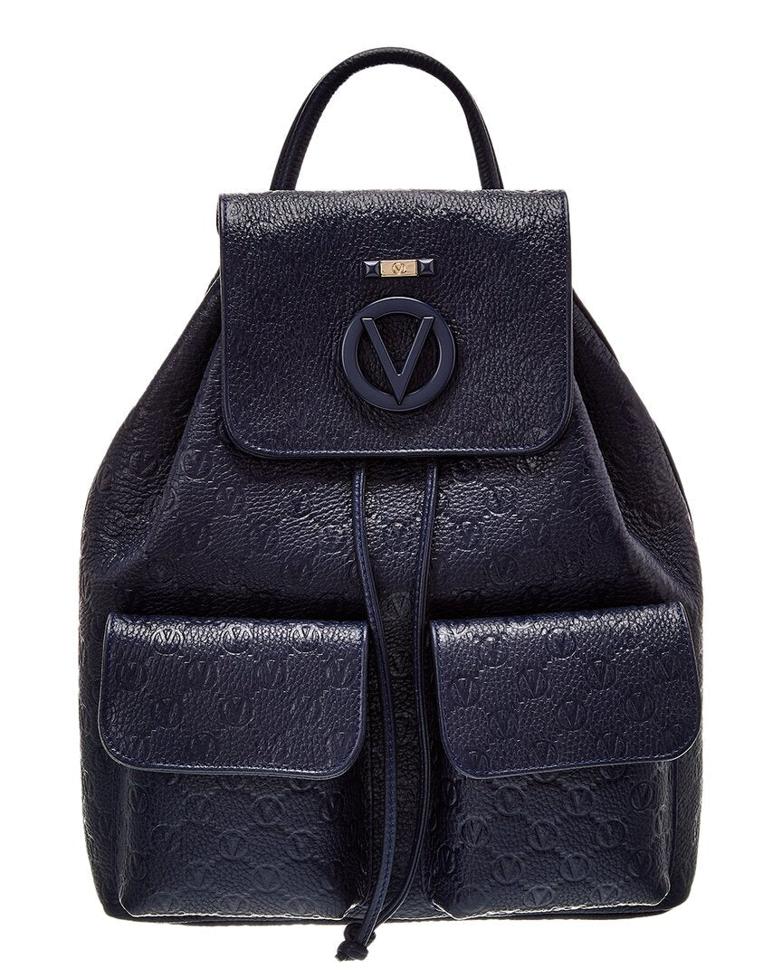 Valentino By Mario Valentino Simeon Dollaro Monogram Leather Backpack