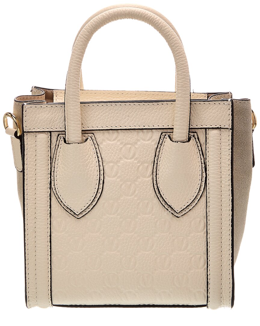 Valentino By Mario Valentino Eva Dollaro Monogram Leather Tote