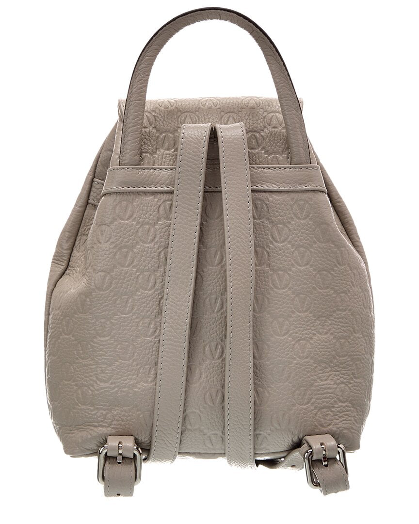 Valentino By Mario Valentino Abraham Dollaro Monogram Leather Backpack