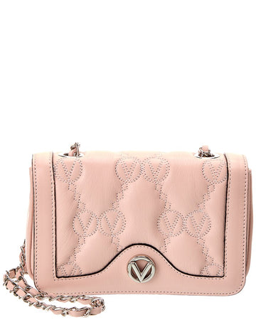 Valentino By Mario Valentino Lady Monogram Leather Shoulder Bag
