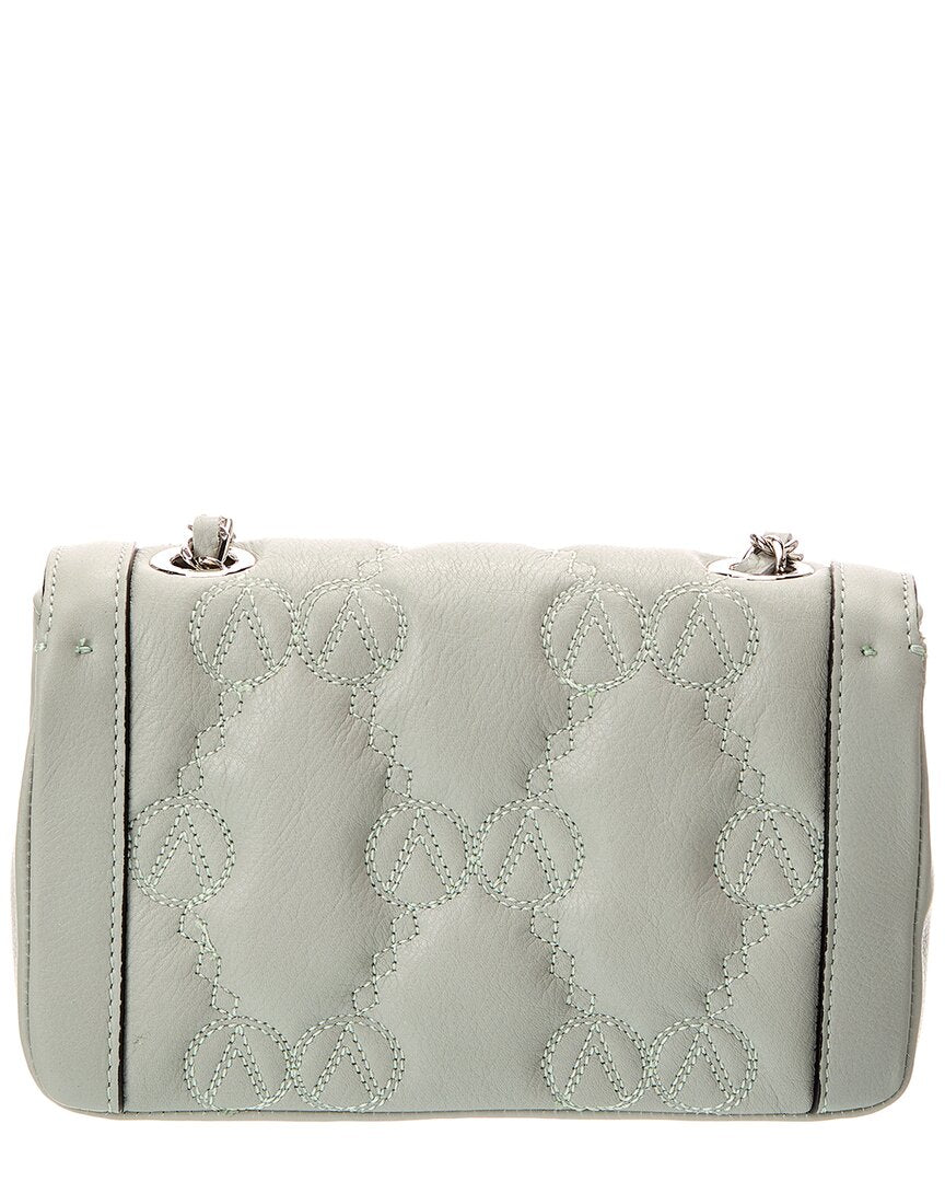 Valentino By Mario Valentino Lady Monogram Leather Shoulder Bag