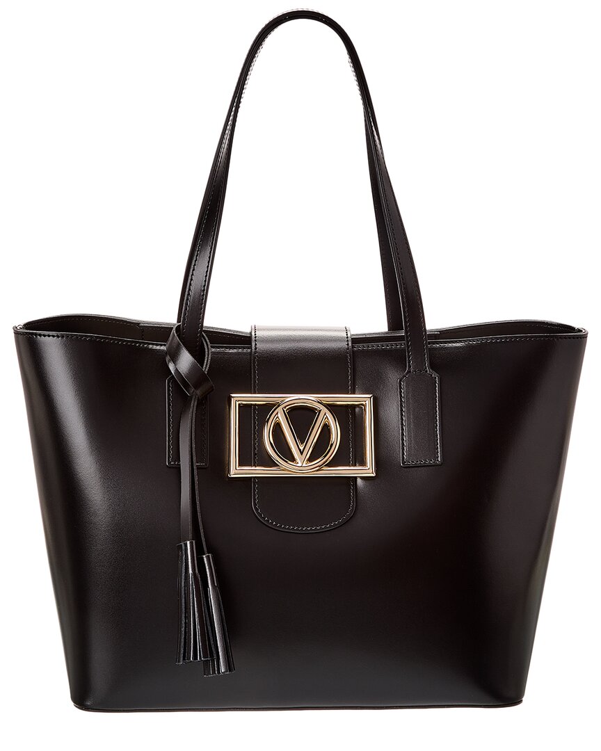 Valentino By Mario Valentino Marion Super V Leather Tote
