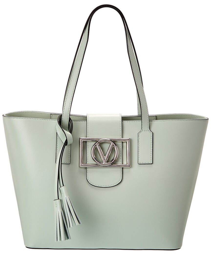 Valentino By Mario Valentino Marion Super V Leather Tote