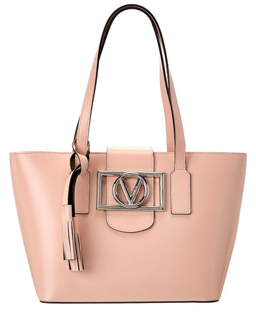 Valentino By Mario Valentino Delphine Super V Leather Tote