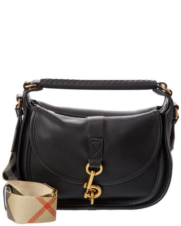 Burberry B Clip Small Leather Shoulder Bag
