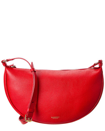 Burberry Logo Leather Shoulder Bag