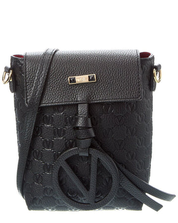 Valentino By Mario Valentino Salma Medallion Leather Crossbody